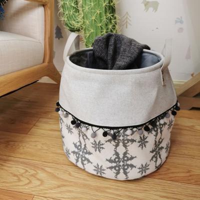 China New Design Toy Storage Basket Customized Folding Foldable Laundry Basket High Quality Foldable Laundry Basket for sale