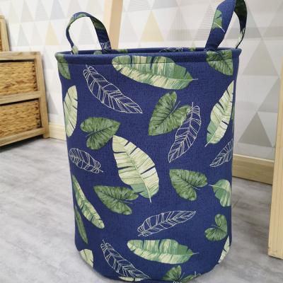 China Folding Baby Clothes Handles Factory Supply Bag Laundry Storage Foldable Basket For Kids for sale