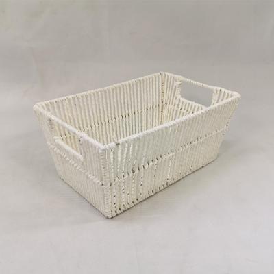 China New Classic/Postmodern Ware Storage Basket Hand - Woven Basket Paper Rope Woven Storage Basket For Children's Toy for sale