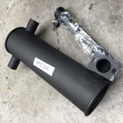 China PC56 Excavator Engine Parts Silencer , Diesel Engine Excavator Muffler for sale