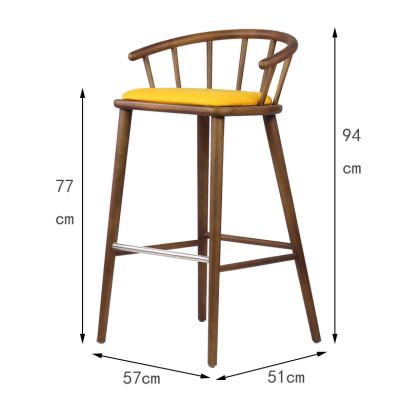 China New design modern top style fashion sale factory seller solid wood wooden umpire chair with cushion for sale