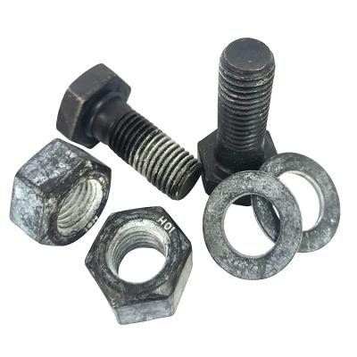 China Industry Hex Bolts Black Oxide Finish M3-M20 Grade Steel High Tensile Bolts for sale