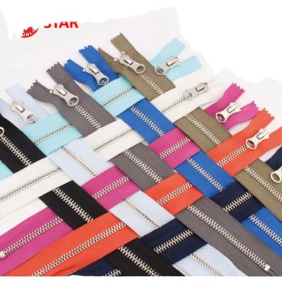 China 2022 Multicolor Viable With Bead Slider #5 Zippers For DIY Sewing 10 Mix Colors Available for sale