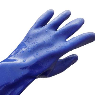 China Construction Site China Manufacturer Direct Wholesale Industrial PVC Household Acid And Alkali Resistant Gloves for sale