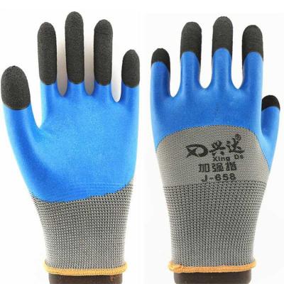 China Construction Site China Manufacturer Direct Wholesale Natural Glove Blue Nitile Disposal Latex Gloves Double for sale