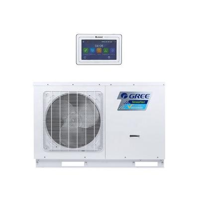 China Gree 2022 Hotel New Multifunctional Heat Pump Air Conditioner 4KW-8KW Air Source Water Heater Air To Water 220V-240V R32 Refrigerant for sale