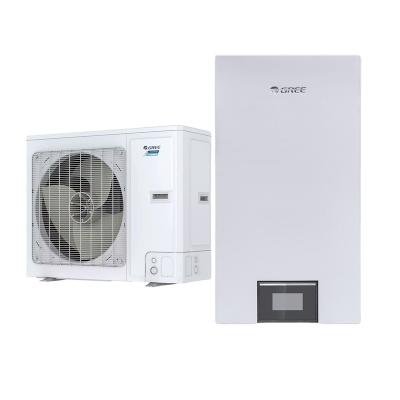 China Hotel Puremind Gree Split Heat Pump Air Conditioners R32 Inverter Air Source Water Heat Pump Cooling Heating Air Conditioner For Swimming Pool for sale