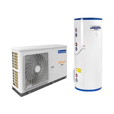 China 9-10kW Hotel Heat Pump Famous Brand Wholesale Puremind Integral Type Water Heater With 200L Water Tank for sale