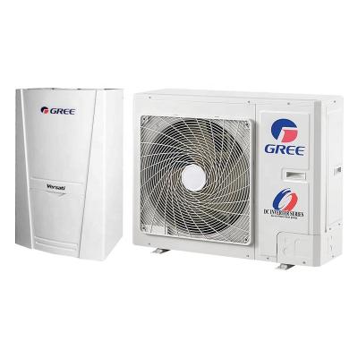 China Hotel Gree Air Source Heat Pump Water Heater Air To Sprinkle Split Type R410A For Floor Heating Cooling And Water Heating for sale