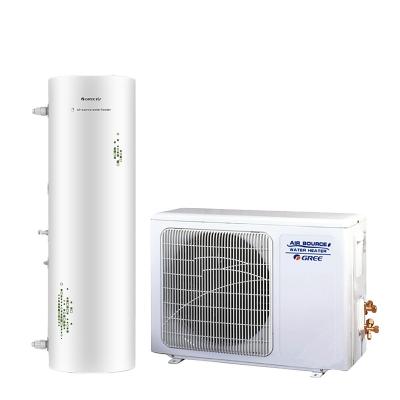 China Hotel Gree Electric Water Heaters Air Source Heat Pump Split Type Intelligent Water Heater With 185L Water Tank for sale