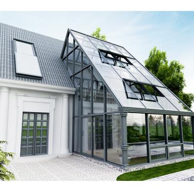 China Modern aluminum alloy sun balcony villa glass room sealed room customization for sale