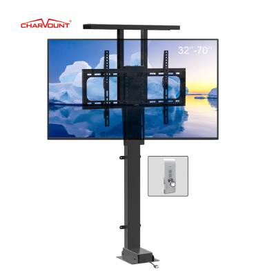 China Charmount Hidden Electric TV Bracket Motorized Heavy Duty Retractable TV Mount TV Stand 32