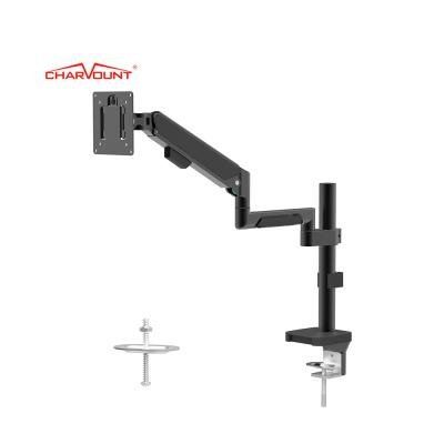 China Charmount LCD Shock Absorber Arm Max VESA 100*100mm Laptop Monitor Steel Single Mount for sale