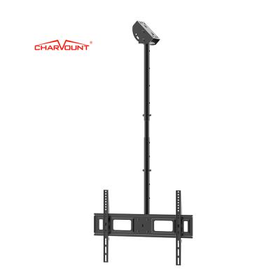 China Max VESA 600*400mm Cold Rolled Steel Adjustable Long Arm Ceiling TV Mount For Pitched Roof for sale