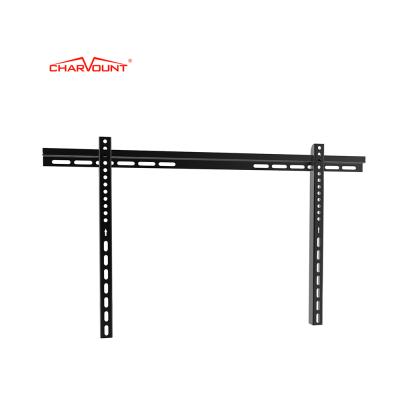 China Charmount 700*400mm Max VESA Cold Rolled Steel Slim LCD Fixed Mount TV Wall Bracket for sale