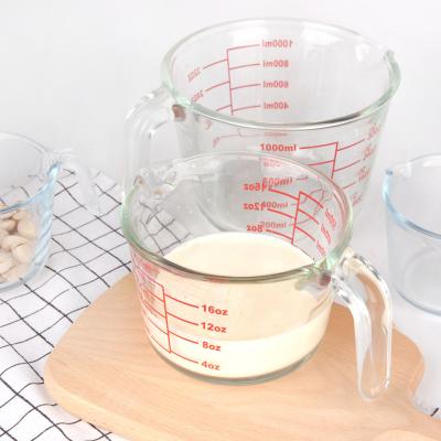 China Borosil Glass Measuring Cup Viable Measuring Cups With Handles With Lids for sale