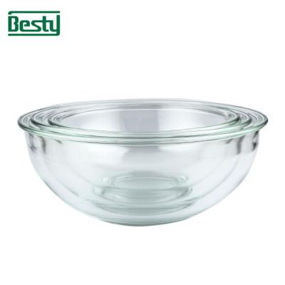 China Wholesale Cereal Bowl Glass Mixing Bowl Disposable Noodle Salad and Soup Bowl Suitable for Microwave Ovens for sale