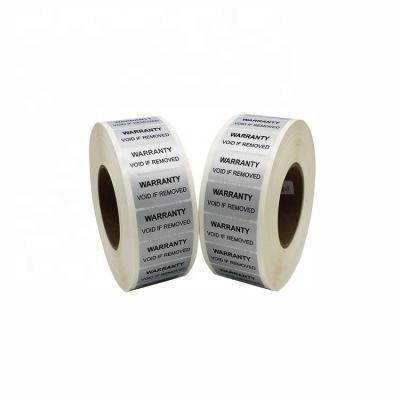 China Other Sealing Sticker Obvious VOID Warranty Security Stickers Tamper Evident Warranty Security Vacuum Sticker Custom Printing Label for sale