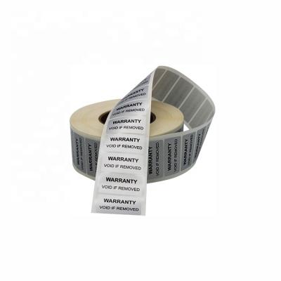 China Other Customized Void Tamper Evident Security Label Warranty Sealing Stickers Void Custom Adhesive Sheet Transfer Label Sticker for sale