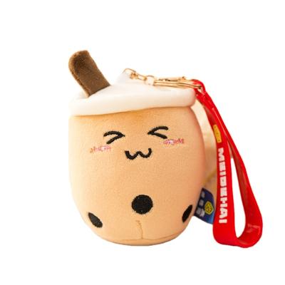 China Crane Machine /Promotional Gifts/Pretty Gift/Decoration/Kids Toys Hot Sale Custom Emotion Boba Keychains Plush Milk Tea Coffee Cup Toys Cute Boba Keychains Stuffed Boba for sale