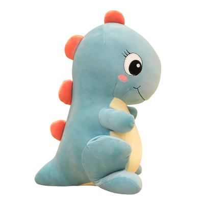 China 2020 New Product Souvenir Plush Dinosaur Toys Embroidered Eyes Stuffed Dinosaurs for sale