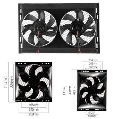 China High Quality M81 14*23 Dual Bus Truck Fan Auto Parts Radiator Fan Car Radiator Fan M81 14*23 for sale