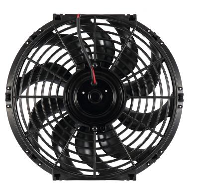 China Factory Direct Universal Fan 12 Inch 80W/120W For Electric Car Slim Auto Radiator Fan 12V 27*6.5*27 for sale