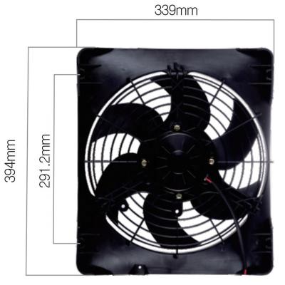 China Auto Air Conditioner HuaLing Truck Parts Radiator Fan Motor Price 24 Volt DC Capacitor Fan Bus Air Conditioner S80HL Radiator Fan China Factories for sale