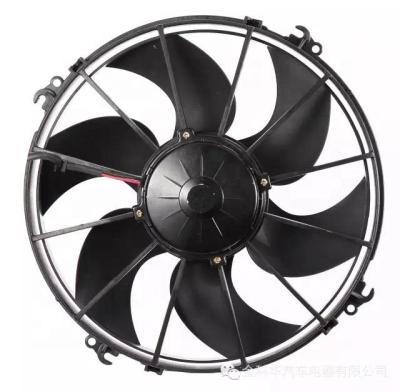 China Bus Condenser Hot Sale 12v 24v Fan Air Conditioner System Plastic Condensing Cooling Fan for sale