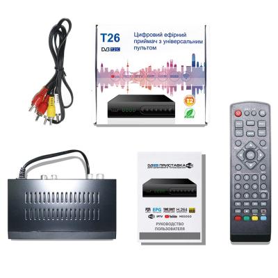 China FTA STB DVB-T2 Digital Terrestrial Set Top Box HD TV Receiver Indonesia DVB T2 1 Buyer Support One Year ISDBT Subscription for sale