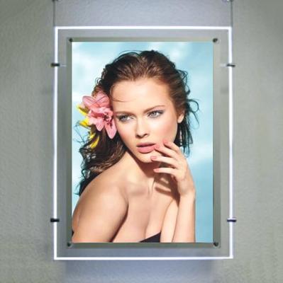 China Ultra-thin Bathroom Induction LED Crystal Advertising Light Box Can Be Customized for sale