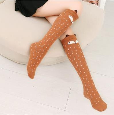 China New QUICK DRY cute animal children's tube bangs girls over the knee socks cartoon cotton stockings for sale