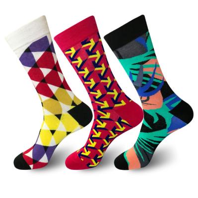 China New High Quality Colorful Soft Antibacterial Fashion Cotton Socks Man for sale