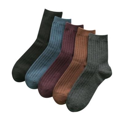 China Wholesale New Pure Color Cashmere Business Socks Breathable Men Antibacterial for sale