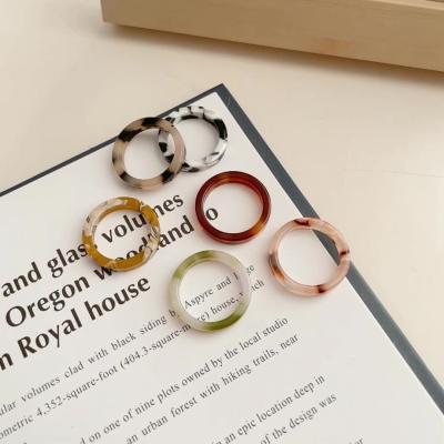 China FASHIONABLE Korean retro simple niche acetic acid CIA cold wind French acetate ring for sale