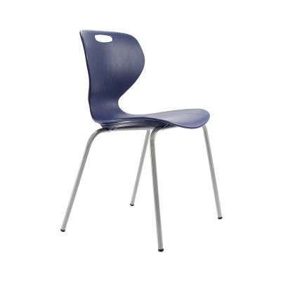 China Traditional Four Leg Chromed PP Seat Shell School Chair for sale