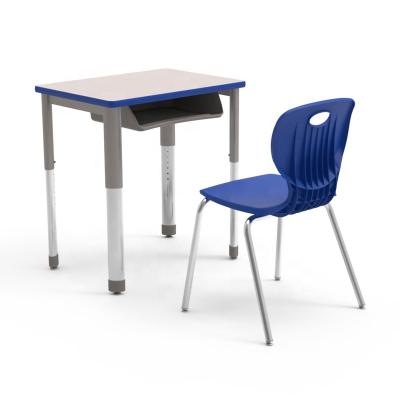 China Modern School Furniture Student Primary School Desk Table and Chairs Set for sale