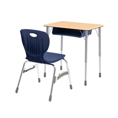 China Modern Used School Desks School Furniture Cheap Desk And Chair For High School for sale