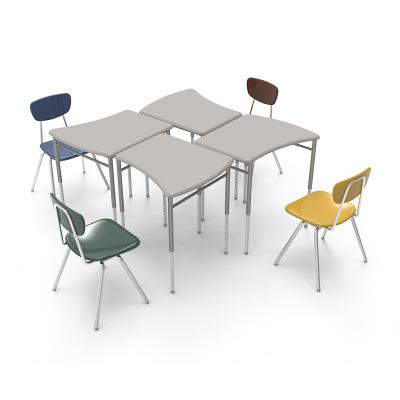 China Modern college student desk and chair set for students for sale