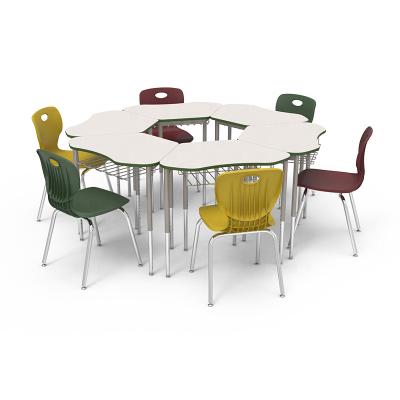 China Modern university school plastic table and chair for child for sale