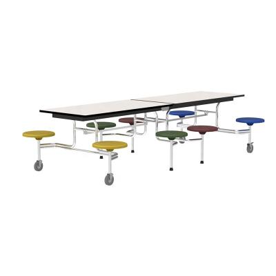 China Modern ADA Wheelchair Folding Canteen Table And Chair For School Cafeteria for sale