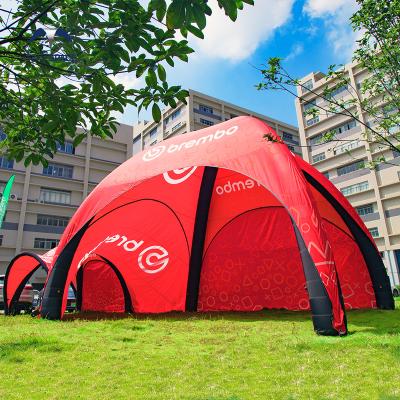 China Water proof High performance custmozied big red luxury inflatable trade show tent X spider air dome canopy for outdoor advertising events for sale