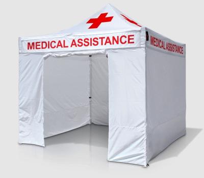 China UV Resistance Med care first aid pop up gazebo foldable folding strech health care first aid med care gazebo tent for sale