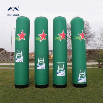 China Portable Customized Logo Sealed Inflatable Tube with Air Blower for Marketing Advertising Event for sale