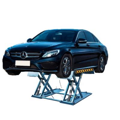 China Mid Surface Mount Rise Hydraulic Scissor Car Lift 3000kg for sale