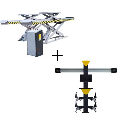 China Workshop equipment auto alignment scissor car lift 3d wheel alihnment machine 124 spider (348_) for sale