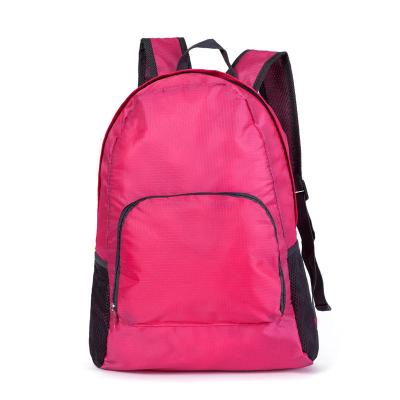 China Fashion Wholesale Waterproof Cheaper Small Quantities Can custom logo lightweight nylon daypack foldable shopping backpack bag for sale