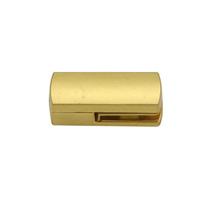 China Fasion light gold alloy metal bag lock rectangle handbag turn lock decoration lock for handbags for sale