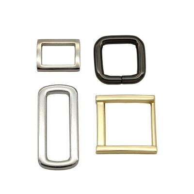 China Factory Direct Wholesale Zinc Alloy O Ring Metal Hardware Fasion O Ring Silver Flat Metal O Ring For Bags for sale