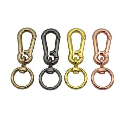 China Fasion Bag Accessories Lanyard Snap Hook Brushed Brass Swivel Dog Metal Snap Hook Zinc Alloy Polish Metal Snap Hook for Bag for sale